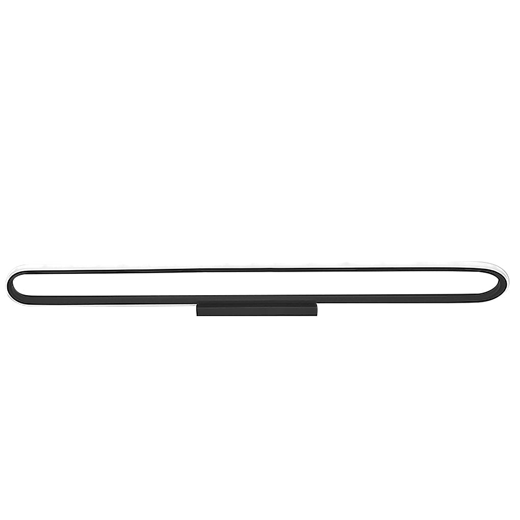 24'' Rectangle Black LED Flush Mount Ceiling Light
