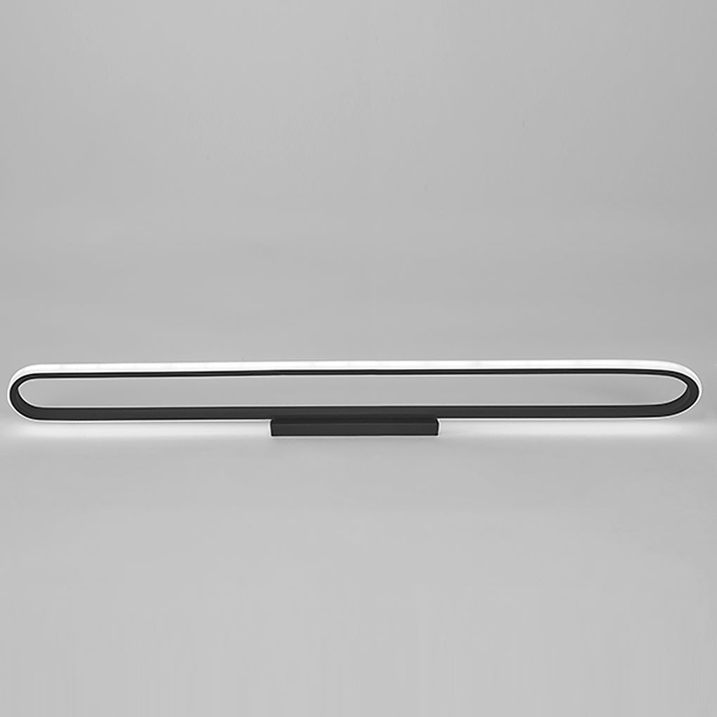 24'' Rectangle Black LED Flush Mount Ceiling Light