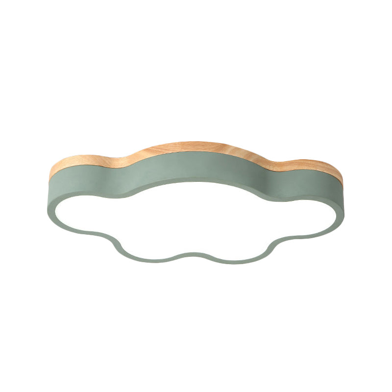 Taavita Cloud Shape Flushmount Ceiling Light Macaron Loft LED Ceiling Lamp for Kids' Bedroom