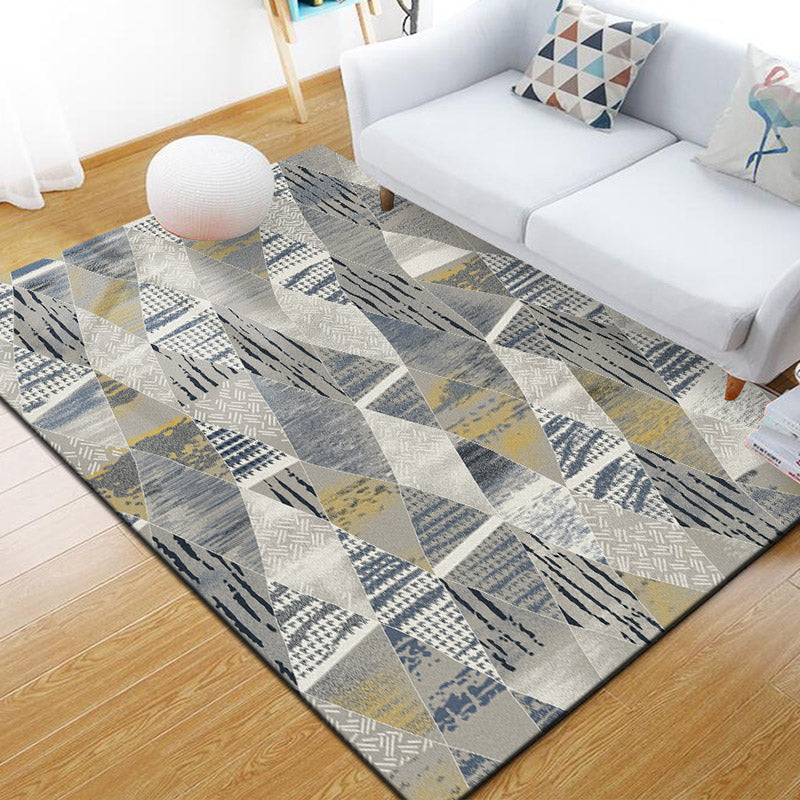 Relaxing Living Room Rug Multi Color Geometric Pattern Area Carpet Polypropylene Non-Slip Backing Washable Area Rug Clearhalo 'Area Rug' 'Modern' 'Rugs' Rug' 2463756