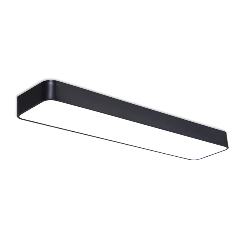 Taavita LED Aluminum Flush Mount Lamp Simple Rectangular Ceiling Light Fixture for Office