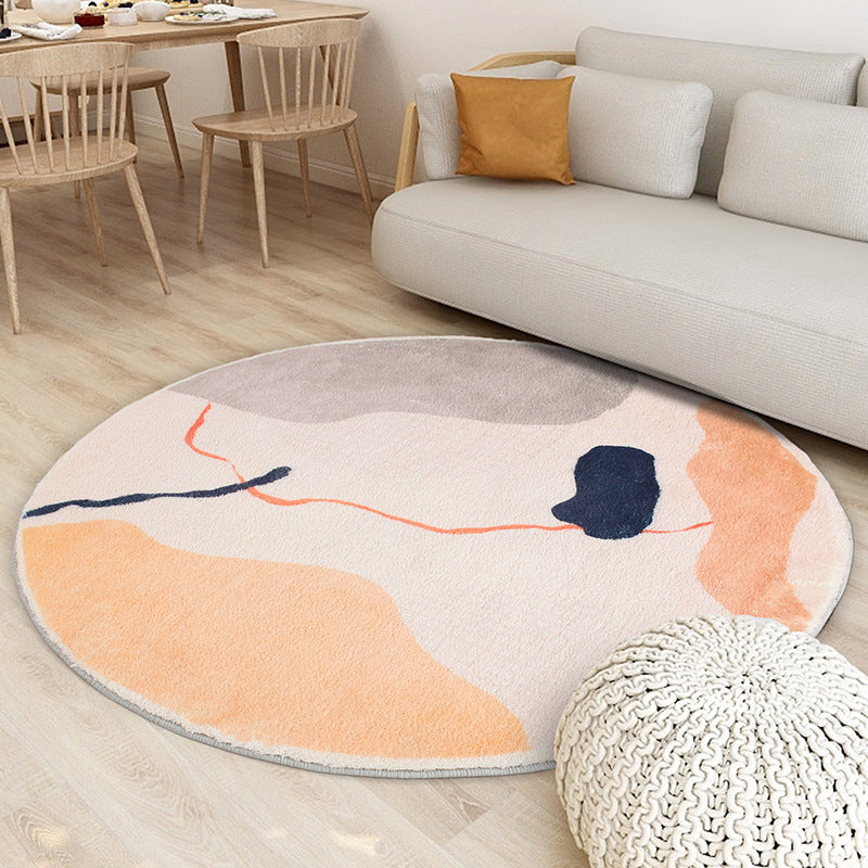 Multi-Color Nordic Rug Polypropylene Stripe Patterned Area Carpet Non-Slip Backing Pet Friendly Indoor Rug for Living Room Blue Clearhalo 'Area Rug' 'Rug' 2480622