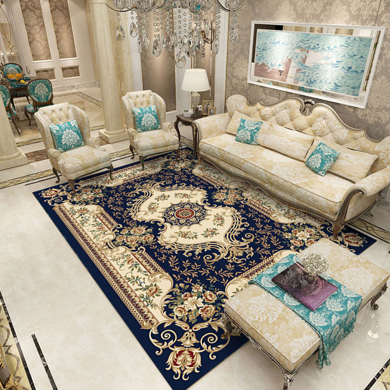 Multicolored Novelty Rug Cotton Blend Plaid Patterned Area Carpet Non-Slip Pet Friendly Indoor Rug for Living Room Clearhalo 'Area Rug' 'Modern' 'Rugs' Rug' 2480920