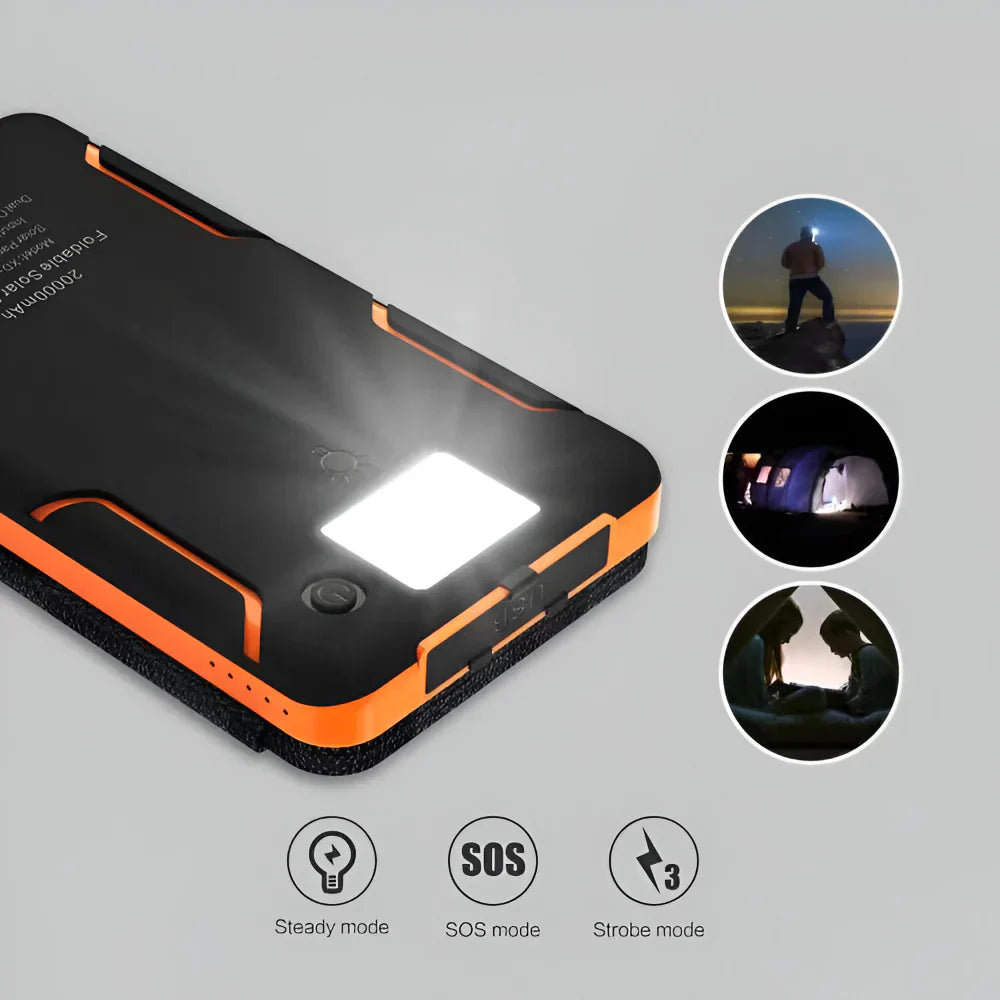 Portable Solar Charging Bank for Outdoor Adventures