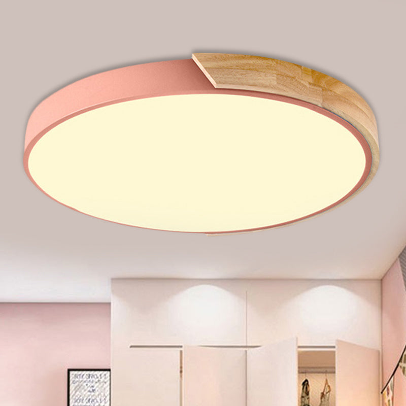 Taavita Circle Flushmount Ceiling Light Acrylic LED Ceiling Lamp for Kindergarten