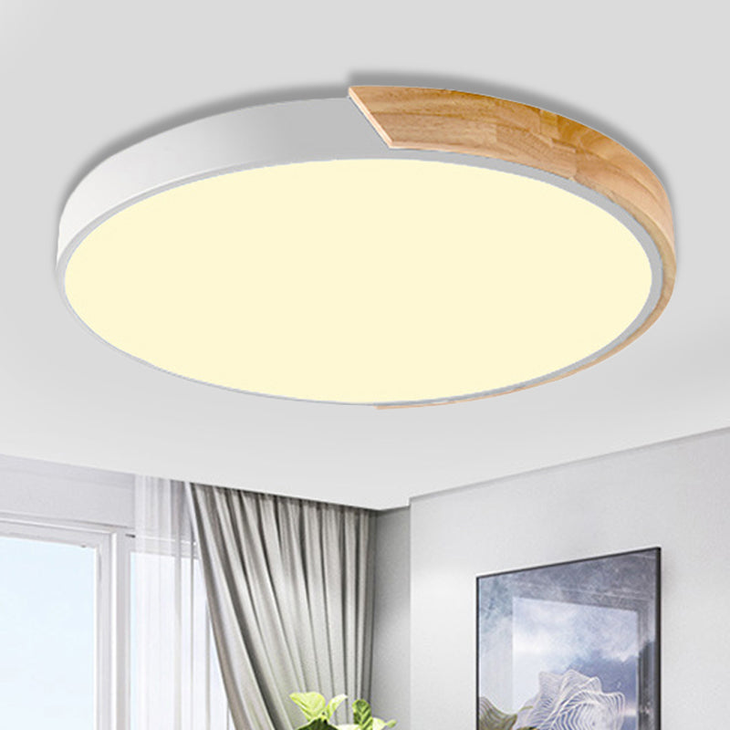 Macaron Loft Circle Flush Ceiling Light Acrylic LED Ceiling Lamp for Kindergarten Clearhalo 'Ceiling Lights' 'Close To Ceiling Lights' 'Close to ceiling' 'Flush mount' Lighting' 192148