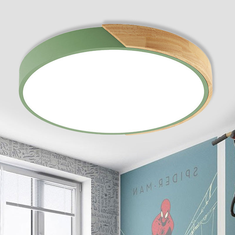 Taavita Circle Flushmount Ceiling Light Acrylic LED Ceiling Lamp for Kindergarten