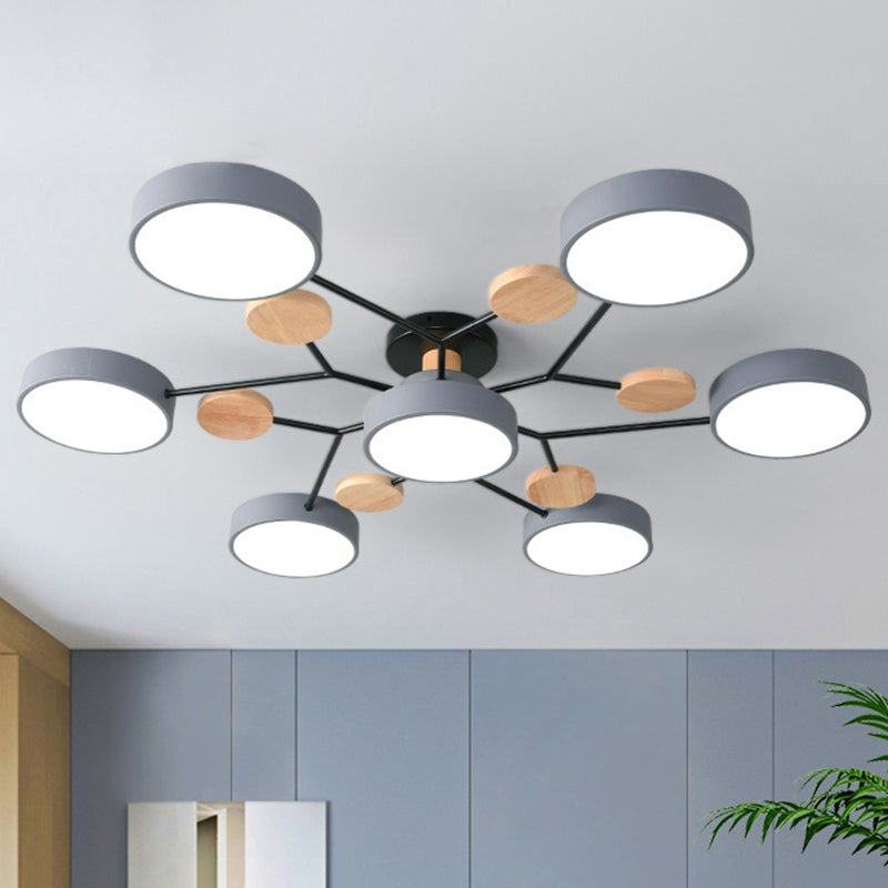 Taavita LED Acrylic Semi-Flush Mount Ceiling Fixture
