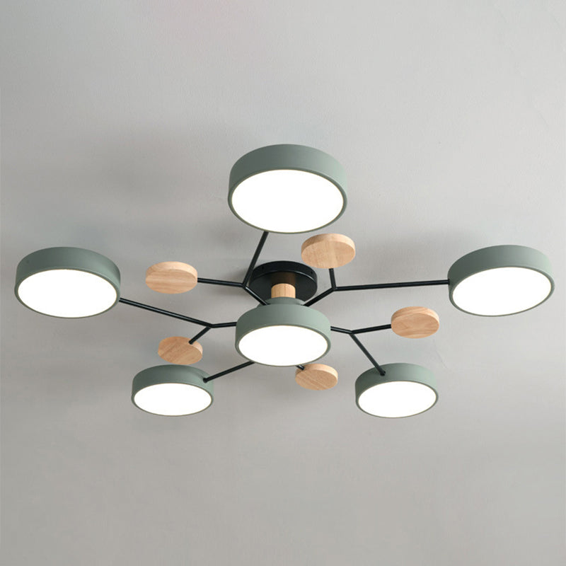 Taavita LED Acrylic Semi-Flush Mount Ceiling Fixture