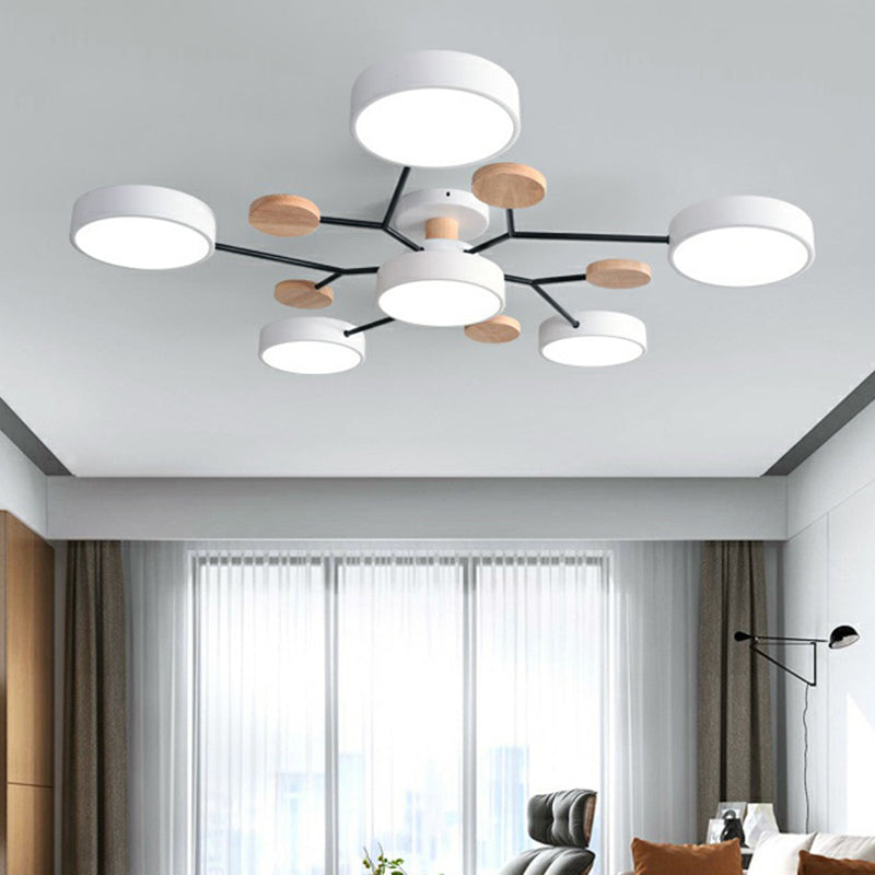 Taavita LED Acrylic Semi-Flush Mount Ceiling Fixture