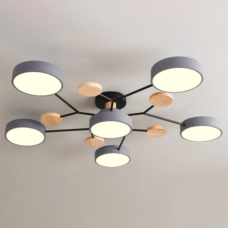 Taavita LED Acrylic Semi-Flush Mount Ceiling Fixture
