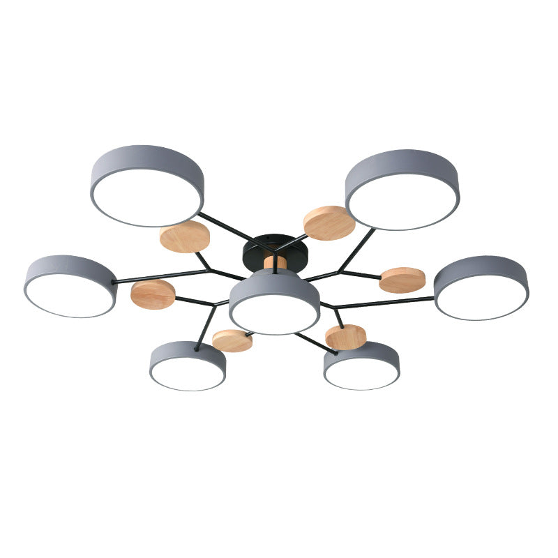 Taavita LED Acrylic Semi-Flush Mount Ceiling Fixture
