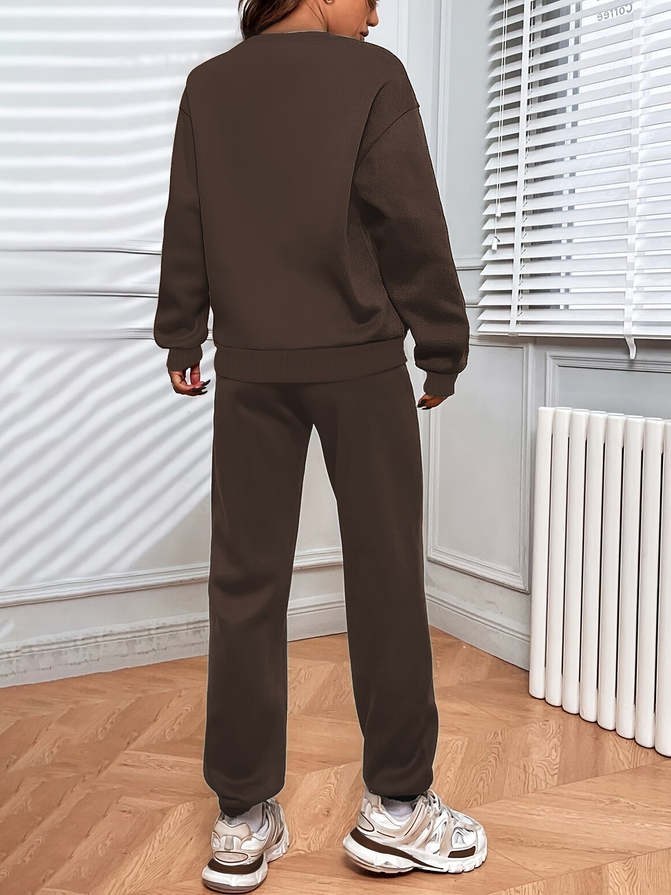 Women's Lounge Set | Drawstring Joggers | Soft Breathable Comfort | Polyester Blend