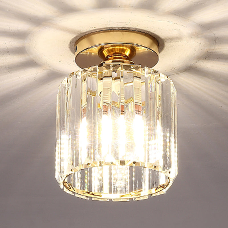 Modern Simplicity Ceiling Light Clear Striped Glass Shade Semi Flush Lamp for Bedroom Black Square Plate Clearhalo 'Ceiling Lights' 'Close To Ceiling Lights' 'Close to ceiling' 'Glass shade' 'Glass' 'Semi-flushmount' Lighting' 2562691