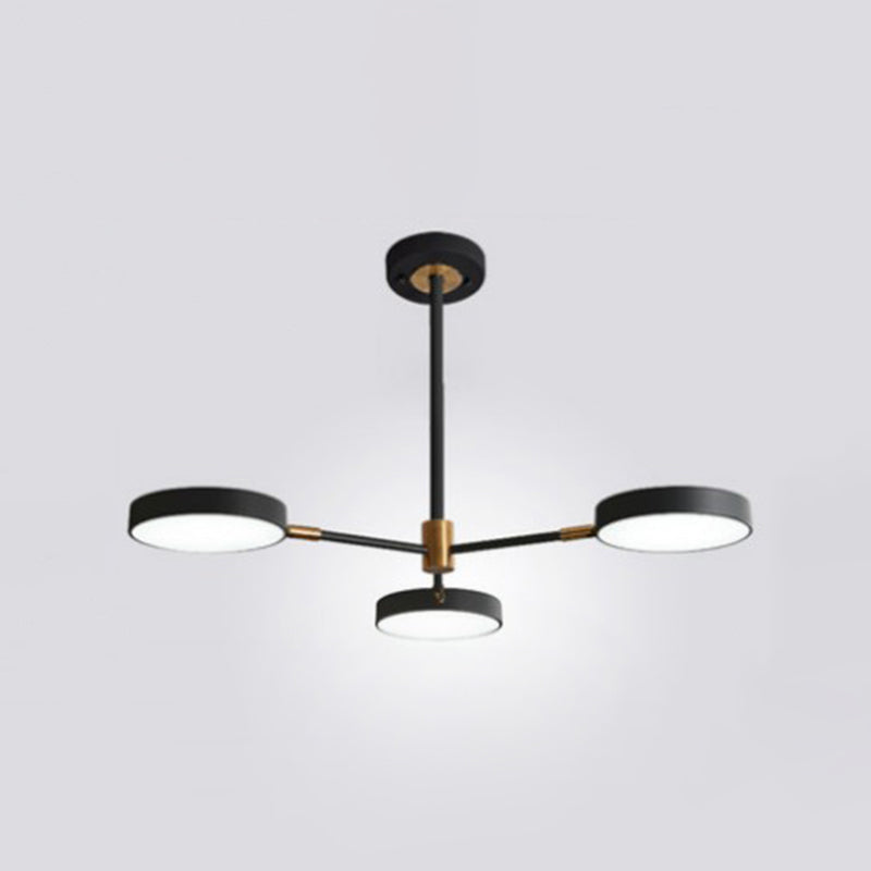 Round Ceiling Chandelier Ultra-Contemporary Metal Hanging Ceiling Lights for Living Room Clearhalo 'Ceiling Lights' 'Chandeliers' 'Modern Chandeliers' 'Modern' Lighting' 2562853