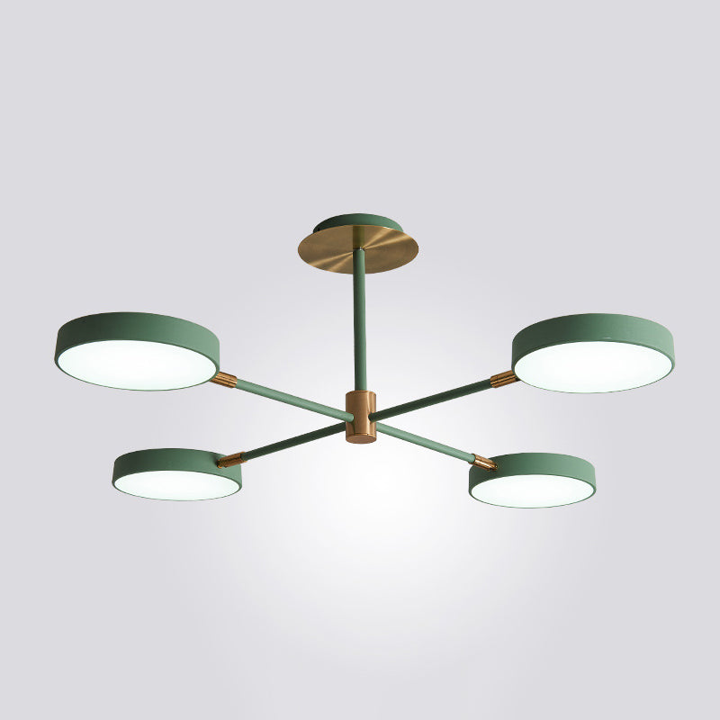 Round Ceiling Chandelier Ultra-Contemporary Metal Hanging Ceiling Lights for Living Room 3 Black Clearhalo 'Ceiling Lights' 'Chandeliers' 'Modern Chandeliers' 'Modern' Lighting' 2562860