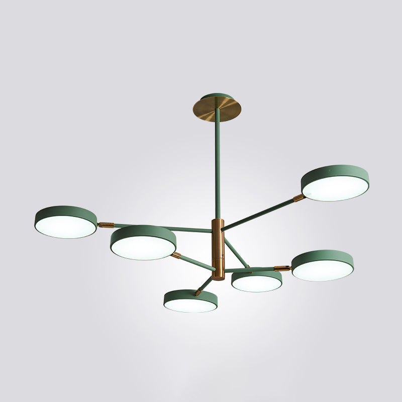 Round Ceiling Chandelier Ultra-Contemporary Metal Hanging Ceiling Lights for Living Room Clearhalo 'Ceiling Lights' 'Chandeliers' 'Modern Chandeliers' 'Modern' Lighting' 2562862