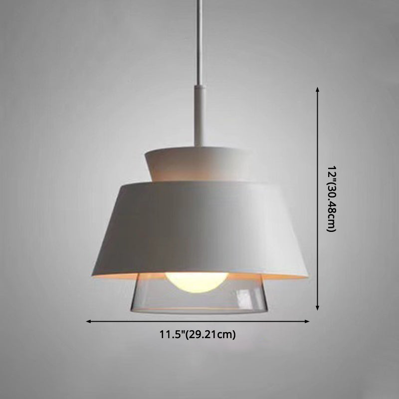 Modern Upward Trends Pendant Light - Illuminated Metal Taavita 1-Light Hanging Lamp for Dining Table