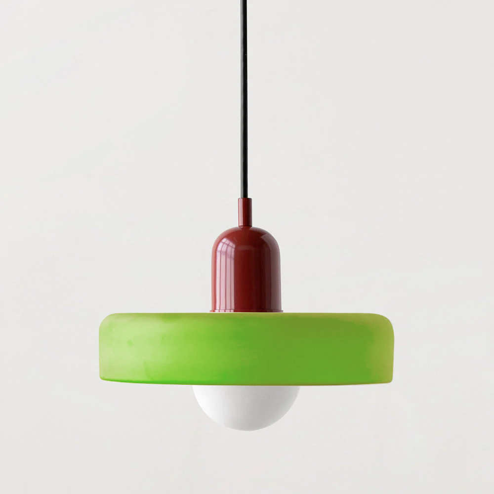 Pendant Lamp | Bauhaus Stained Glass Design | Glass Material | Adjustable Suspension
