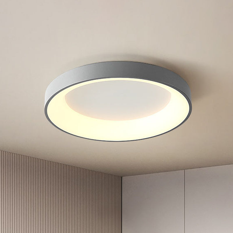 Modern Style Circle Close To Ceiling Lighting Acrylic Bedroom Ceiling Mounted Fixture Clearhalo 'Ceiling Lights' 'Close To Ceiling Lights' 'Lighting' 2604439