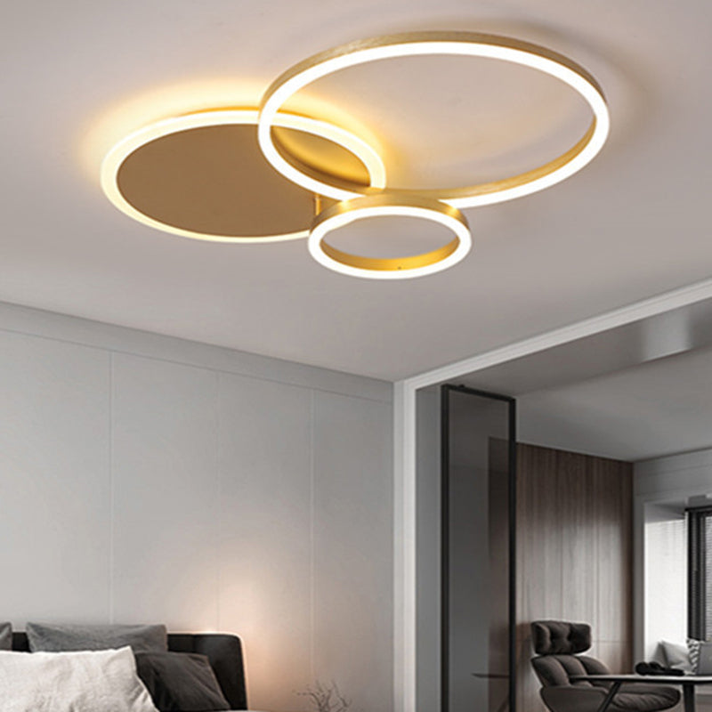 Taavita Flush Mount Light Fixtures Ultra-Contemporary Metal Ceiling Lights for Living Room