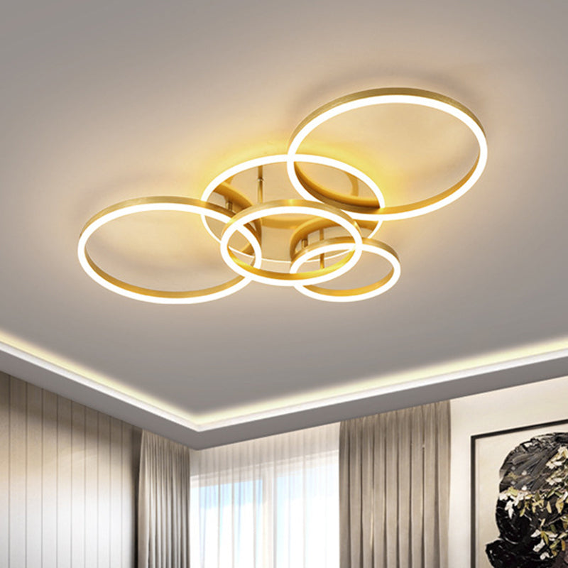 Taavita Flush Mount Light Fixtures Ultra-Contemporary Metal Ceiling Lights for Living Room