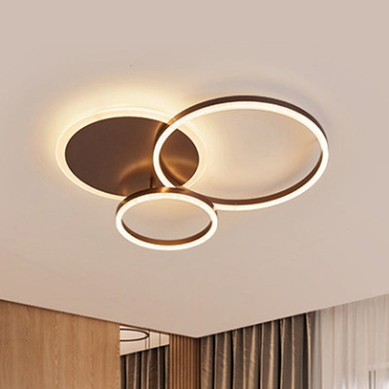 Taavita Flush Mount Light Fixtures Ultra-Contemporary Metal Ceiling Lights for Living Room