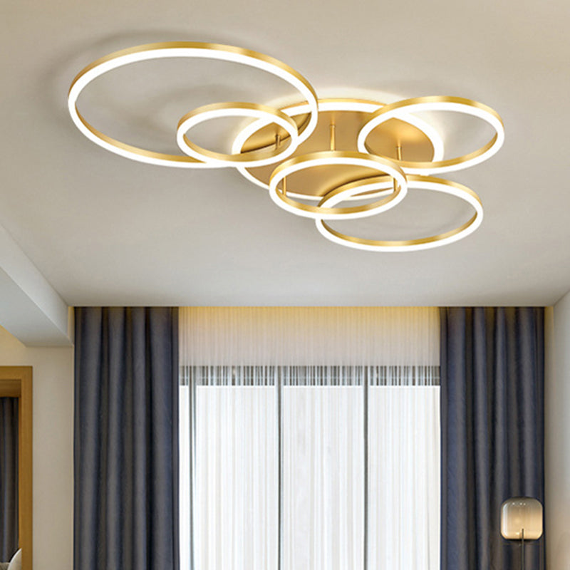 Taavita Flush Mount Light Fixtures Ultra-Contemporary Metal Ceiling Lights for Living Room