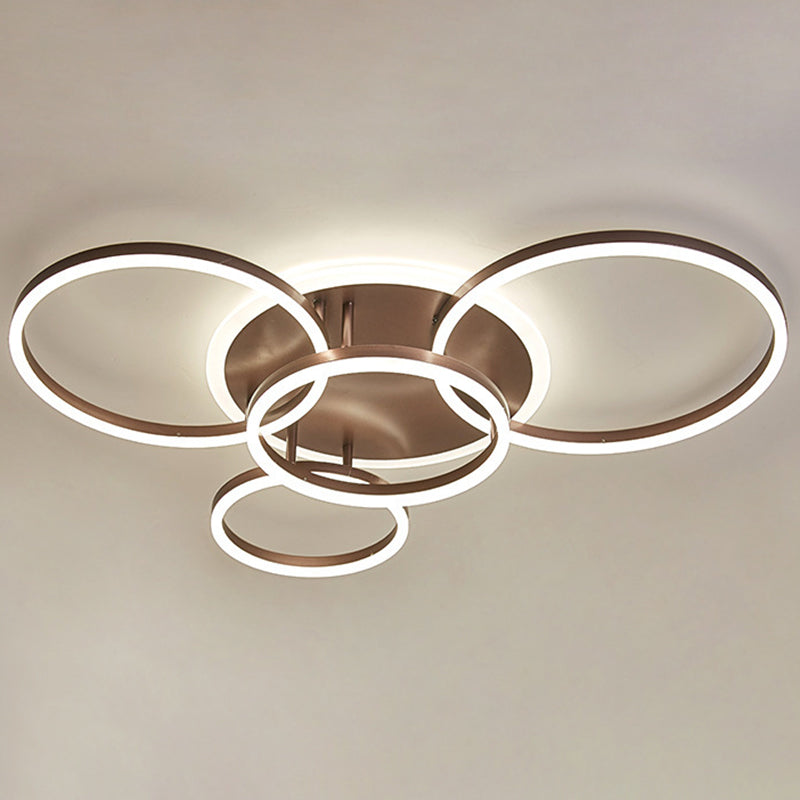 Taavita Flush Mount Light Fixtures Ultra-Contemporary Metal Ceiling Lights for Living Room