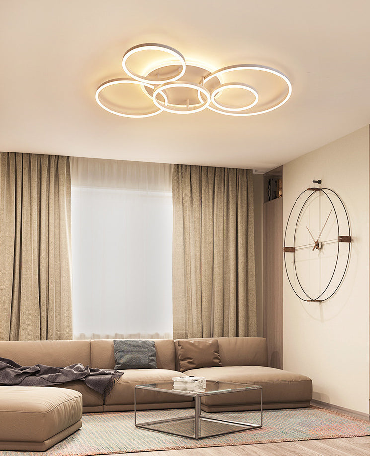 Taavita Flush Mount Light Fixtures Ultra-Contemporary Metal Ceiling Lights for Living Room