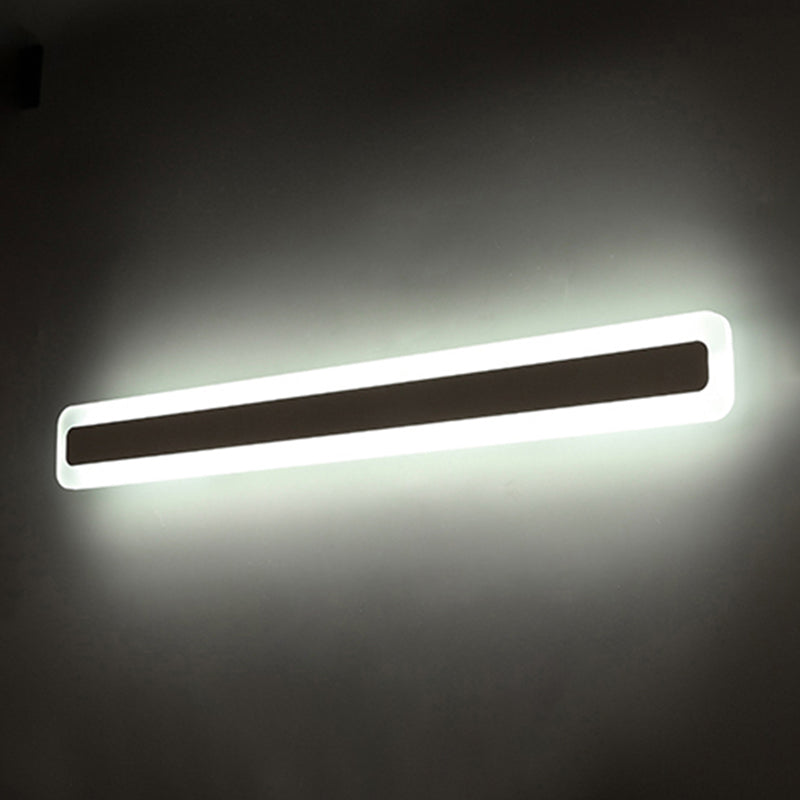 Taavita Rectangular Acrylic LED Wall Mount Light Nordic Waterproof Vanity Wall Lights for Bathroom - Modern Design, Integrated LED, Various Sizes Available