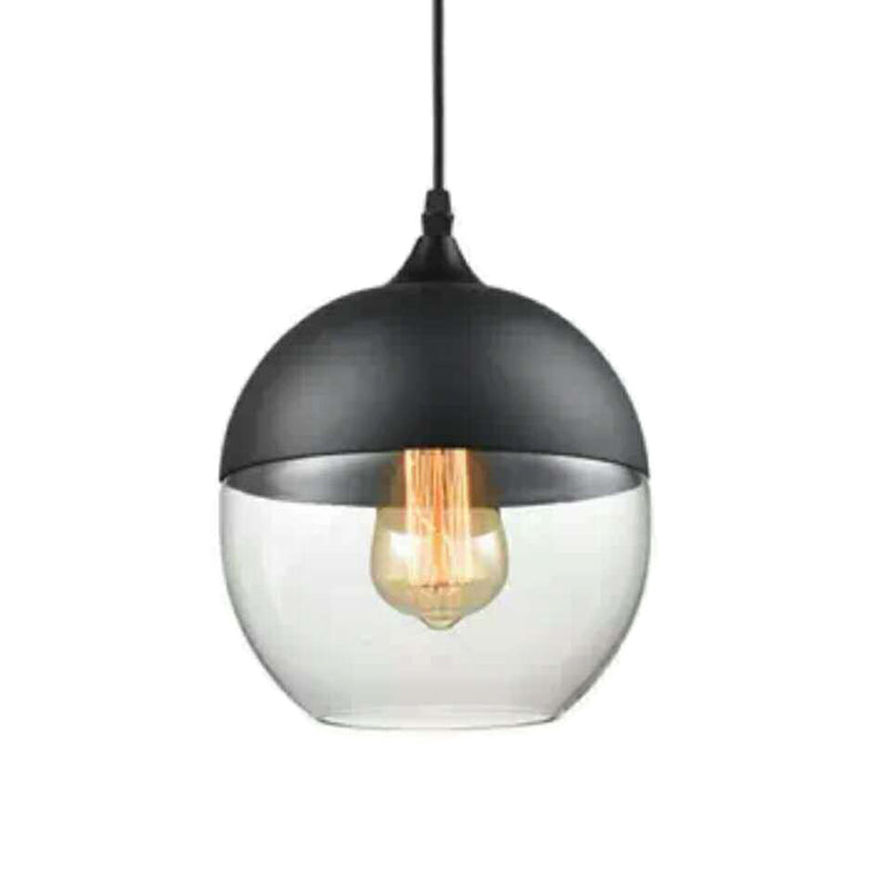 1 Light Pendant Lighting Retro Industrial Style Glass Pendant Ceiling Lights for Restaurant Amber Cylinder Clearhalo 'Ceiling Lights' 'Pendant Lights' 'Pendants' Lighting' 2617449