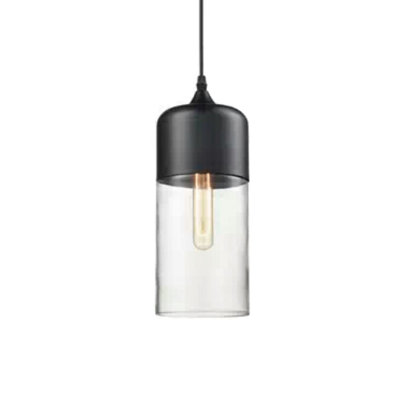 Taavita Pendant Light Retro Industrial Style Clear Amber Glass Pendant Ceiling Lights for the Restaurant