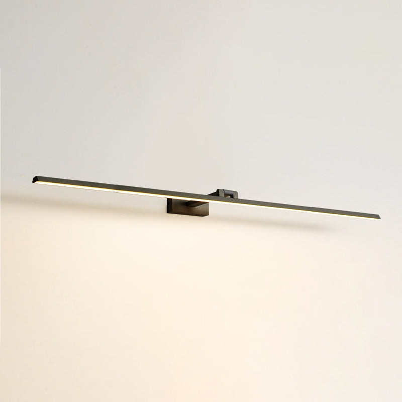 Linear LED Vanity Light Fixtures Modern Minimalist Style Metal Single Vanity Light Clearhalo 'Vanity Lights' 'Wall Lights' Lighting' 2627133