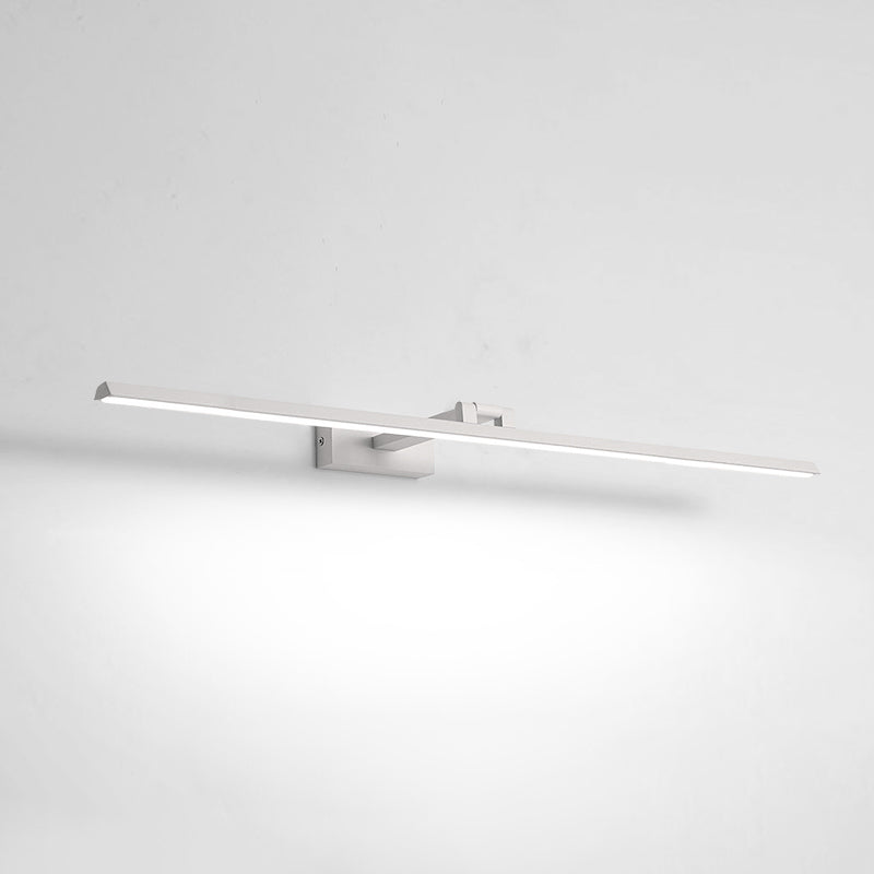 Linear LED Vanity Light Fixtures Modern Minimalist Style Metal Single Vanity Light Clearhalo 'Vanity Lights' 'Wall Lights' Lighting' 2627132