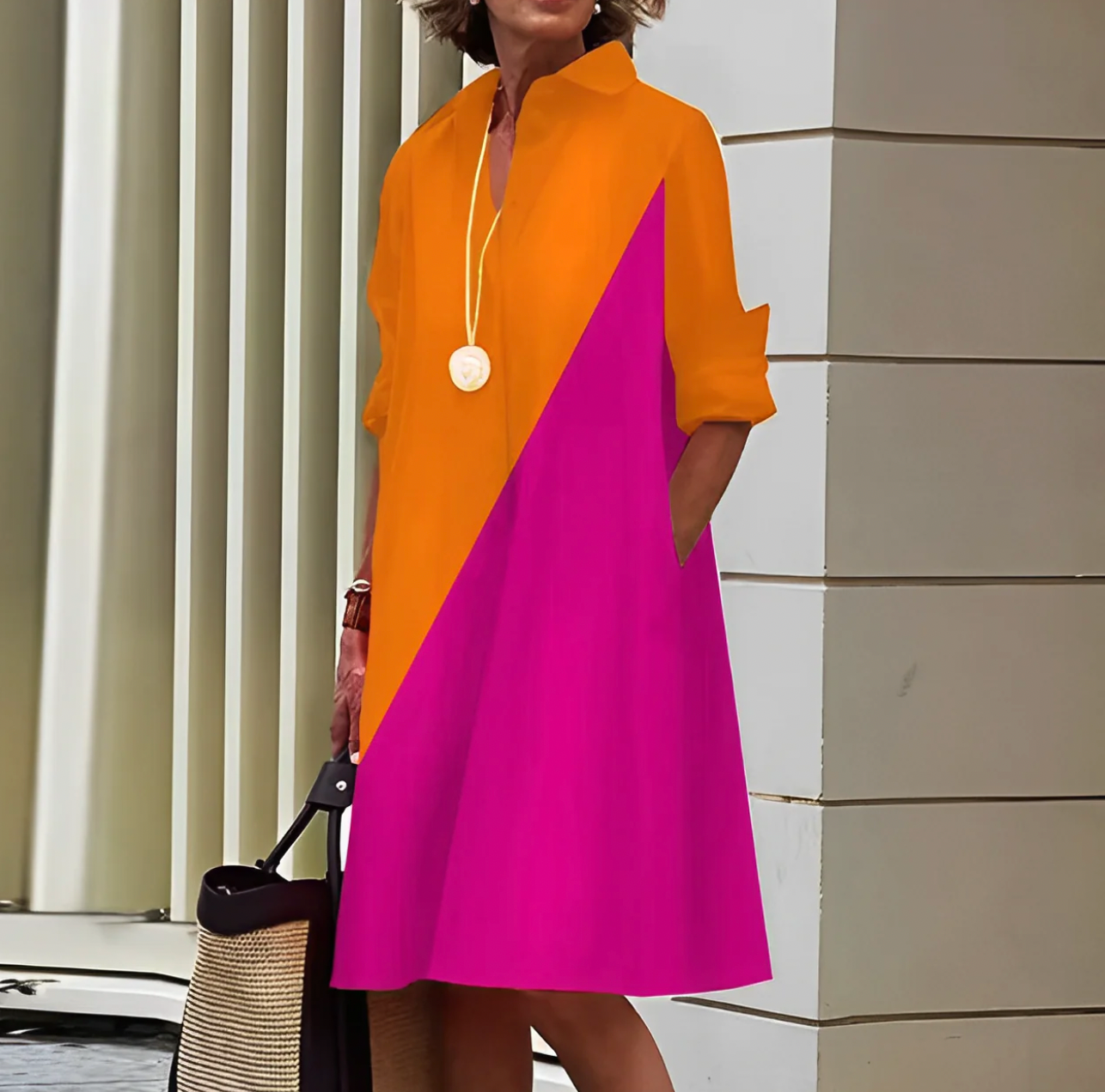 Women’s Polo Dress | Sporty Elegant Design | Relaxed Fit | Casual Weekend Wear