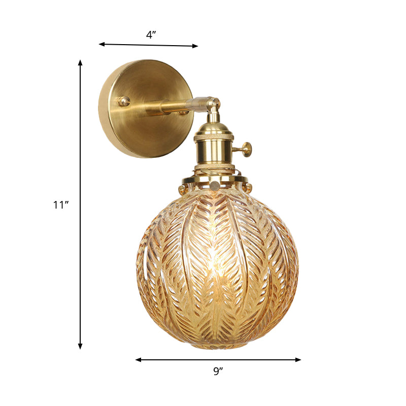 Taavita Geometric/Globe/Pentagram Wall Lamp Contemporary Prismatic Glass 1 Light - Brass - Wall Mount Fixture