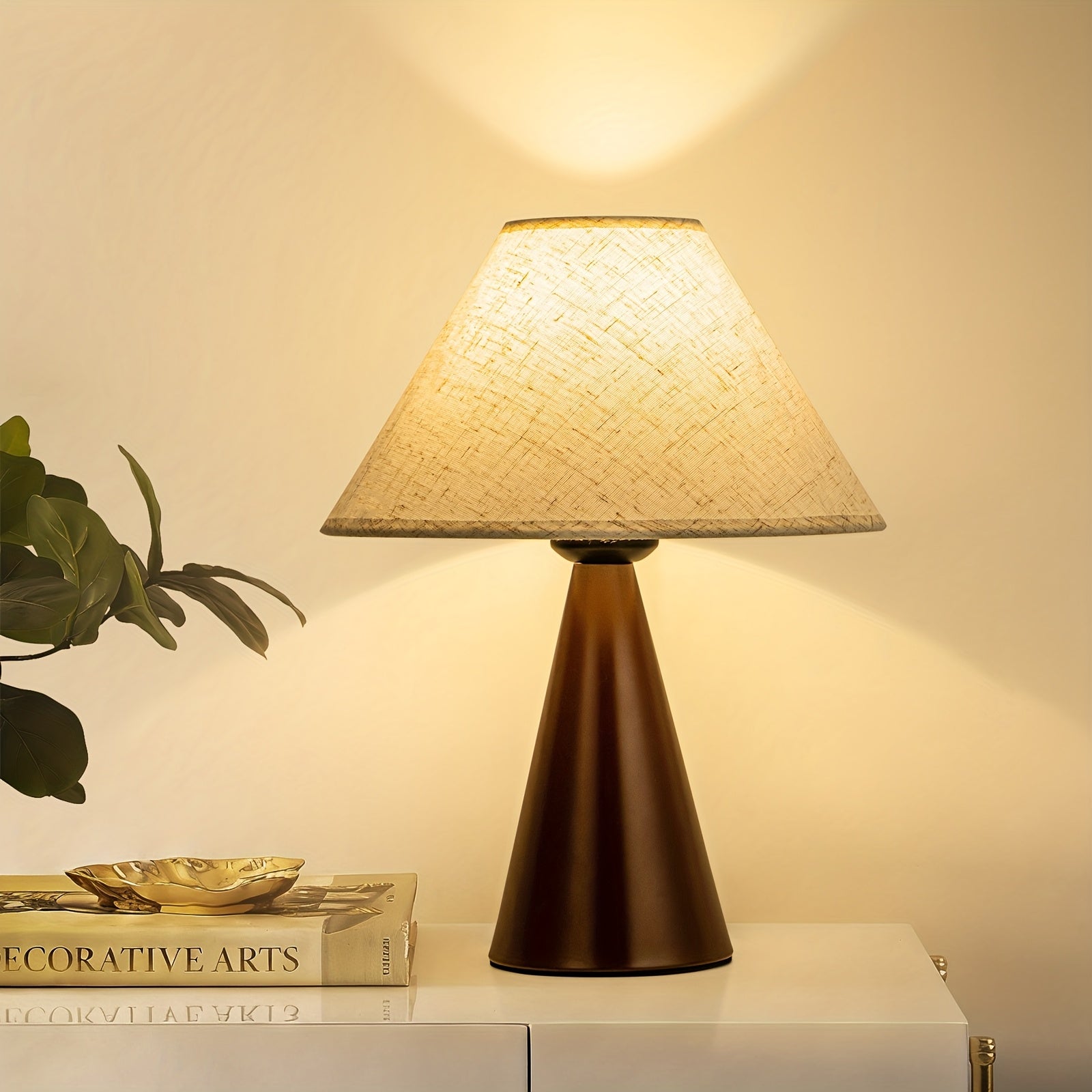 Elegant Dual Bedside Lamps with Adjustable Color Shades