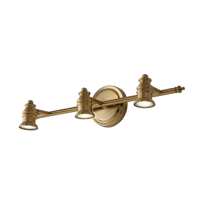 Taavita Bathroom Vanity Mirror Light Traditionalism 2/3/4-Bulb Metal Brass Wall Lamp Lighting SMD LED Warm 39 Watt max