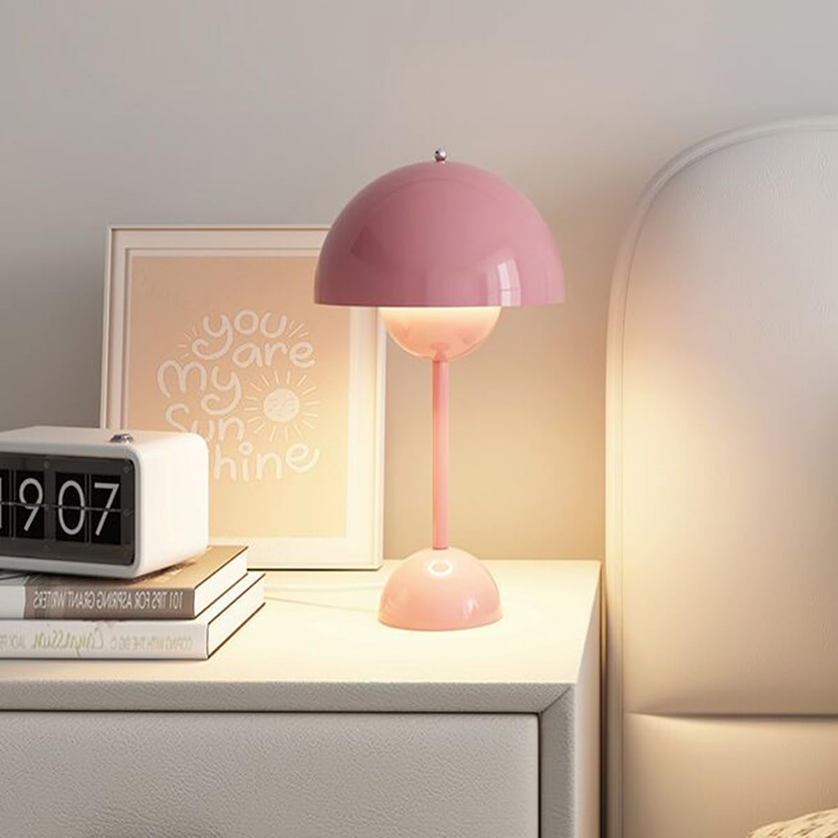 Table Lamp | Gold-Plated Base & Adjustable Light | Dome Globe Design | Energy Efficient 5W