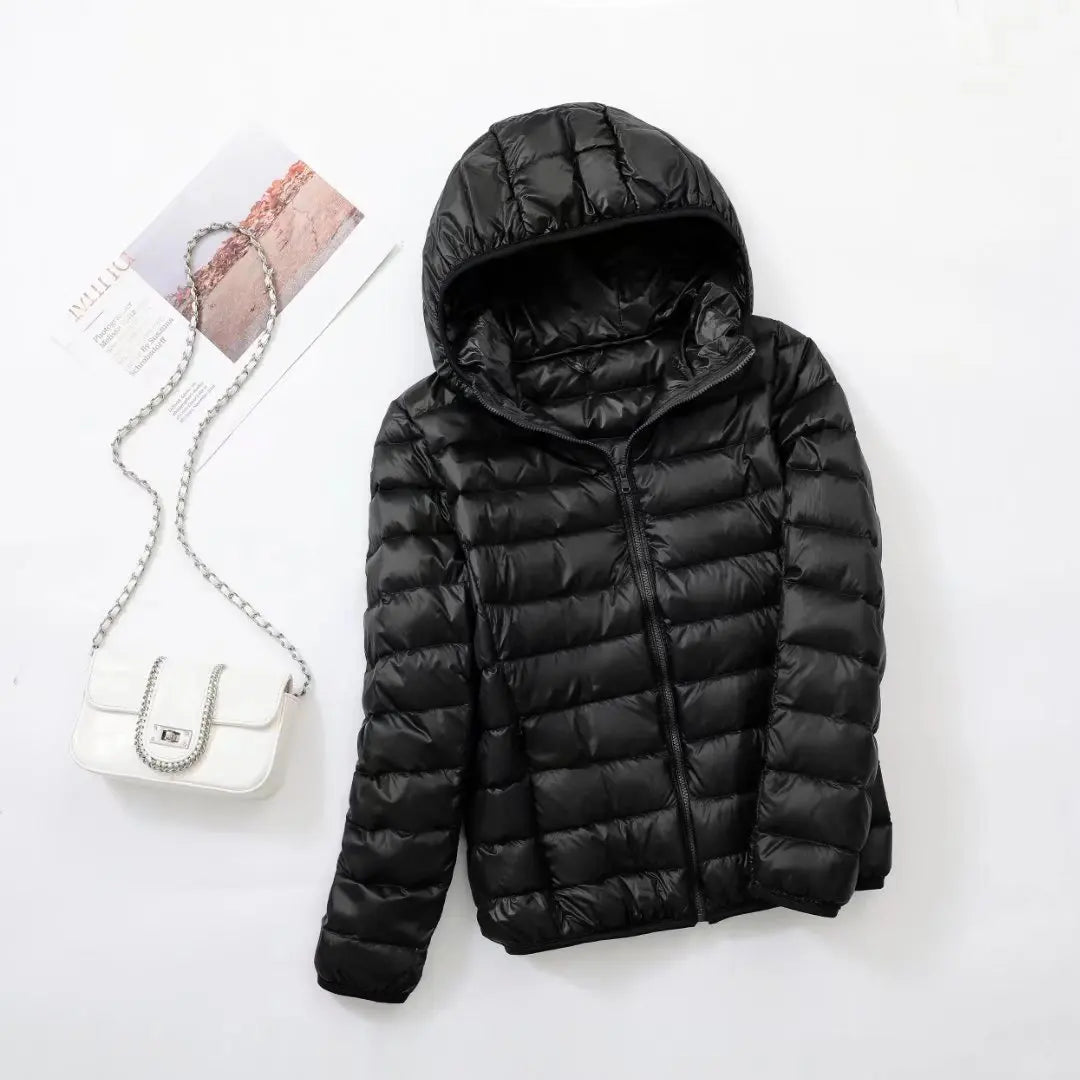 Reversible Hooded Down Jacket | Lightweight Insulated & Quilted Design | Dual-Style Versatile Warmth