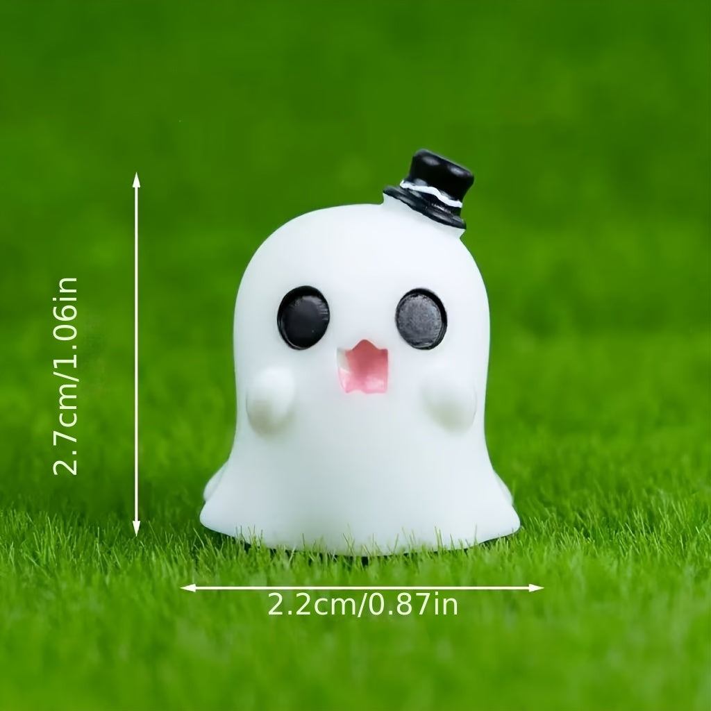 Mini Halloween Ghost and Pumpkin Ornaments for Spooky Seasonal Decor