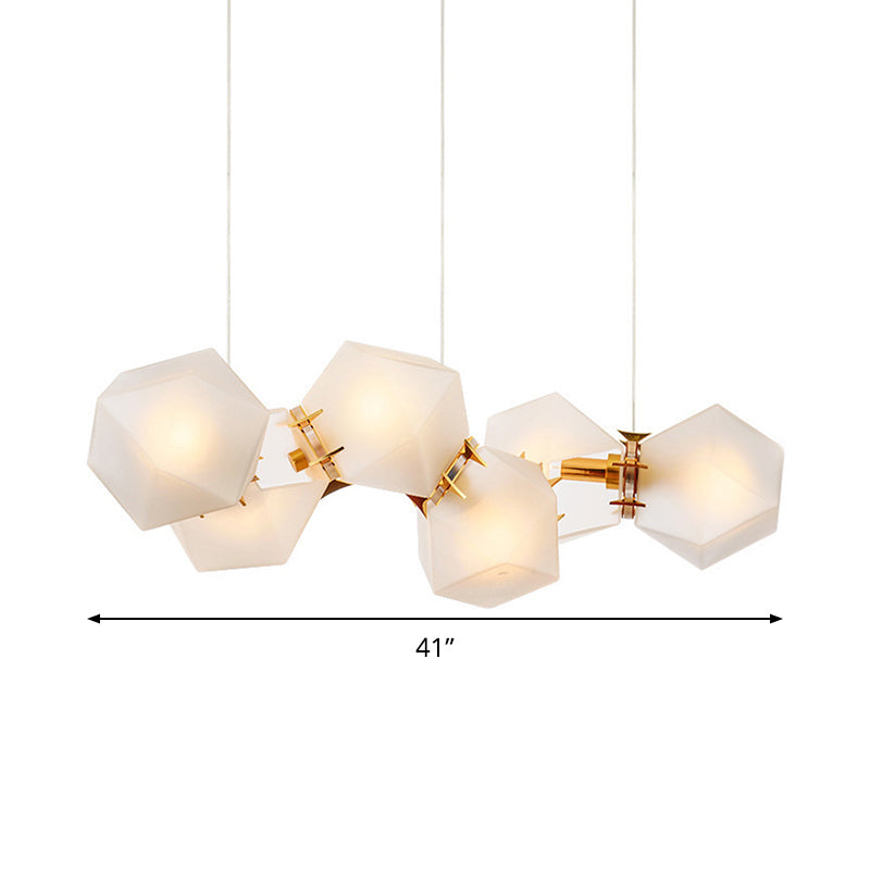Taavita Geometric Glazed Chandeliers - Postmodern Lighting 6/8/10 Heads Gold Hanging Lamp Kit