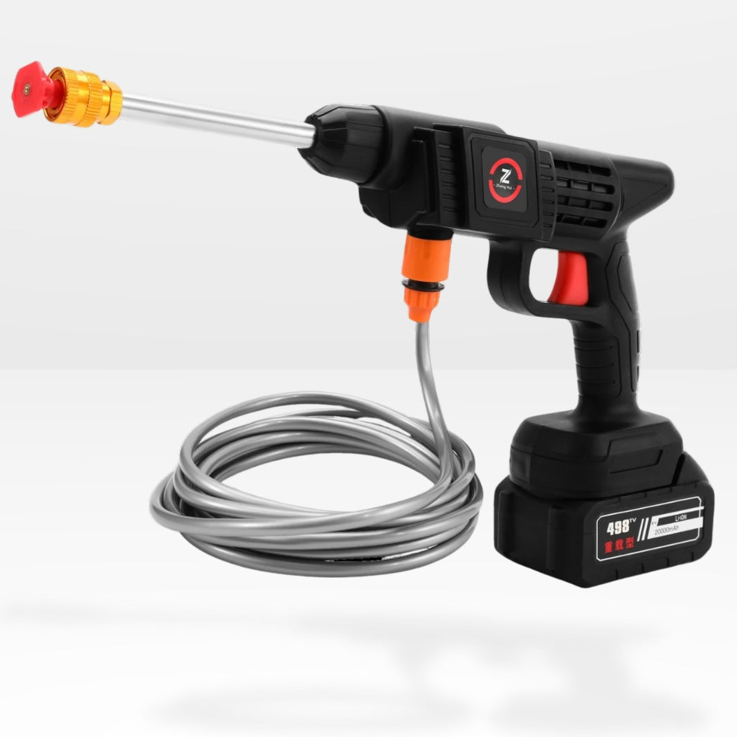 Portable Pressure Washer - 50 Bar, 21V 10000mAh, 10m Spray Range, 60 Min Runtime for Car and Patio