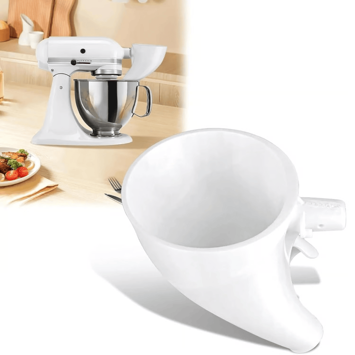 Kitchen Machine Flour Dispenser – Spill-Free Design