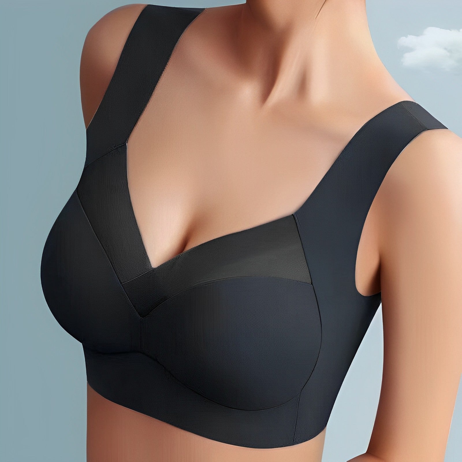 Women's Seamless Bra | Molded Full-Coverage Cups | Wide Straps & Breathable Fabric | Comfortable Fit