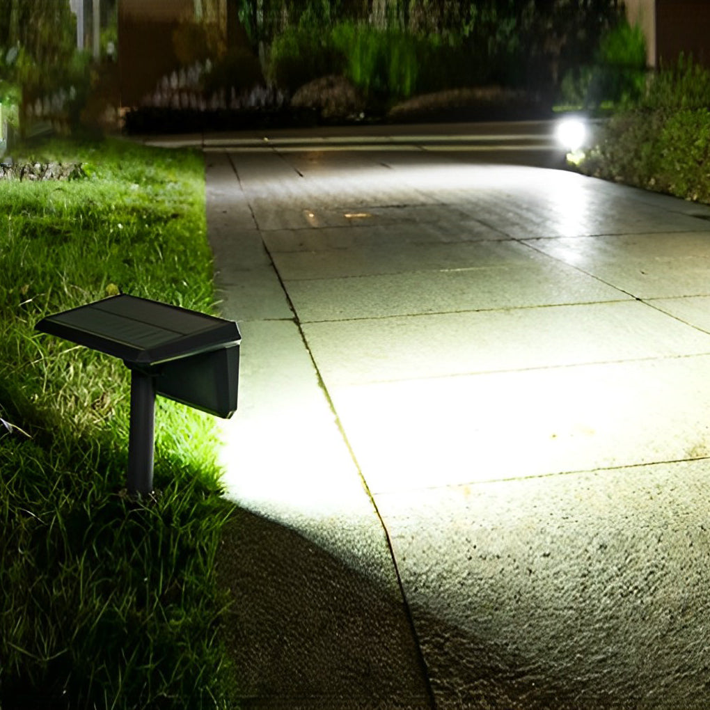2PCS Taavita Solar Lights Outdoor Waterproof IP65 Black Modern LED Lawn Lamp