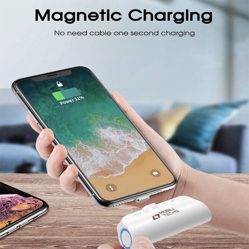 Compact Magnetic Power Bank for On-the-Go Charging