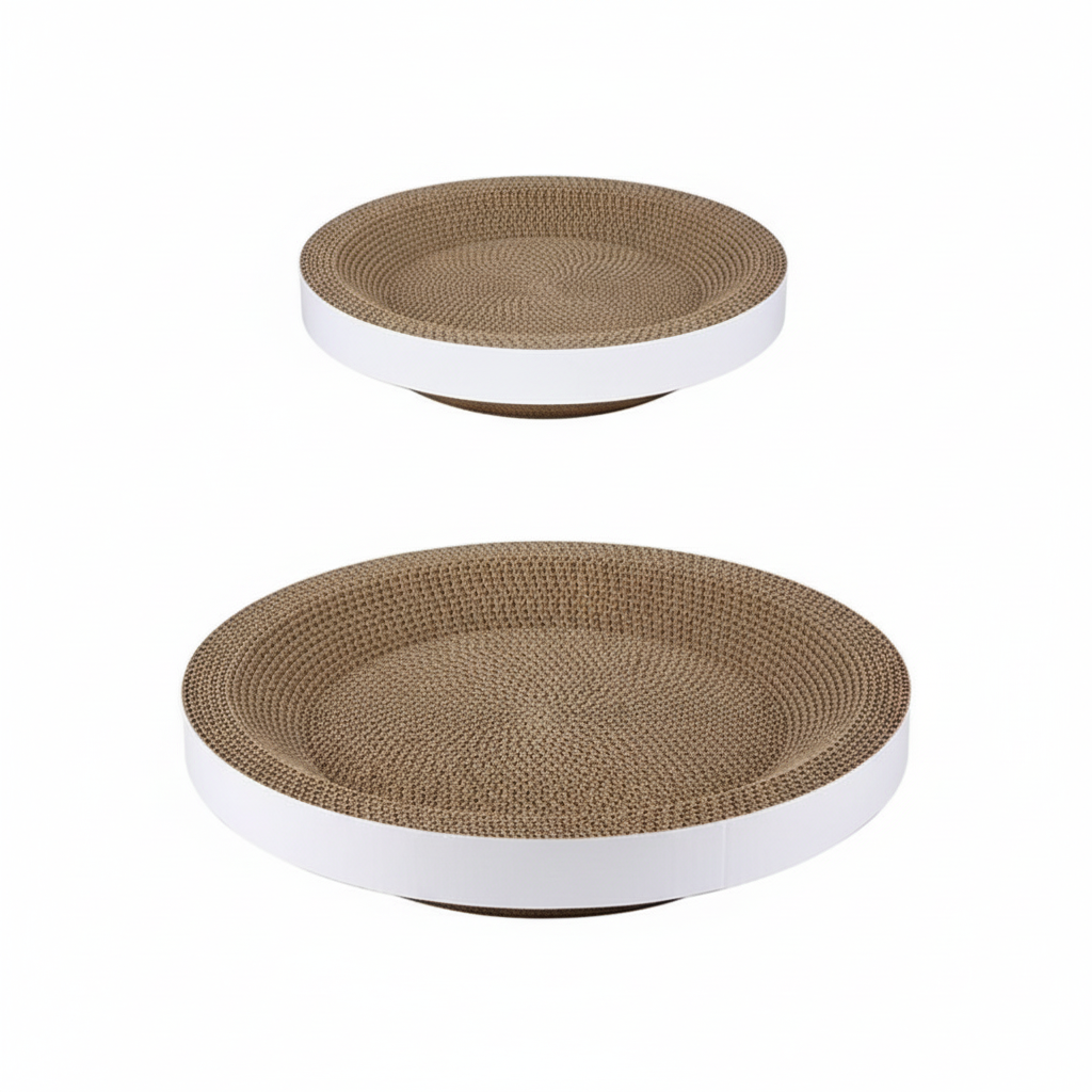 Cozy Round Cat Scratching Lounge for Healthy Claws
