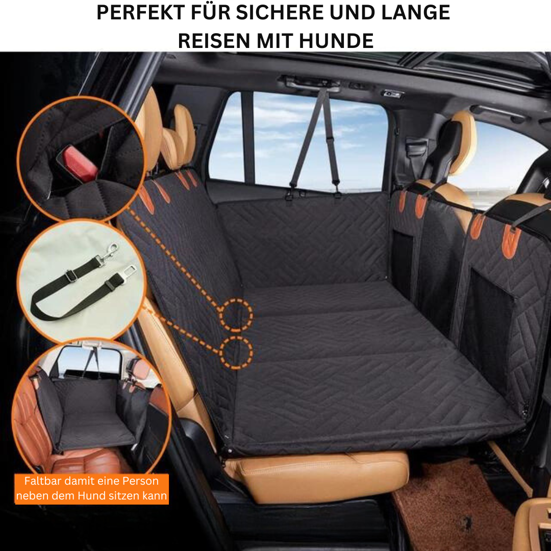 Dog Car Seat Extender | Water-Repellent Scratch-Resistant Fabric | Non-Slip & Side Protection Walls | Comfortable Travel Space